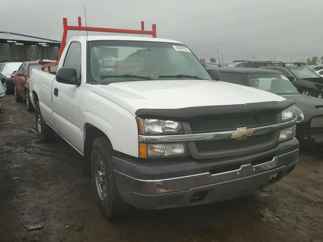 1GCEK14VX4Z249743 - 2004 CHEVROLET SILVERADO WHITE photo 1