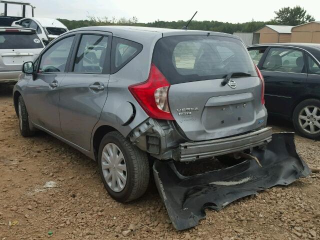 3N1CE2CP0EL437352 - 2014 NISSAN VERSA NOTE GRAY photo 3