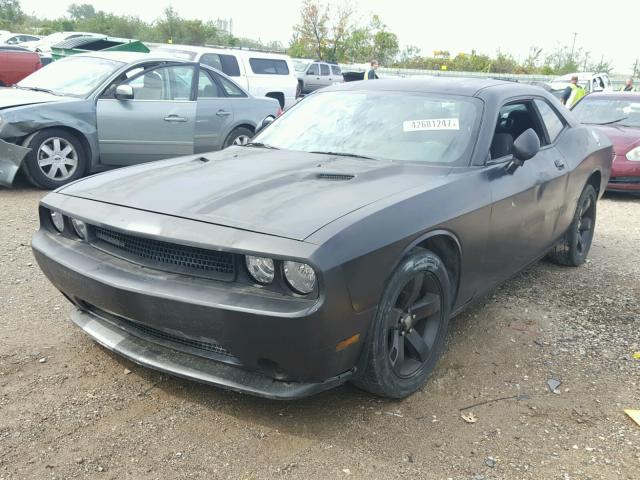 2C3CDYAG6DH718766 - 2013 DODGE CHALLENGER BLACK photo 2