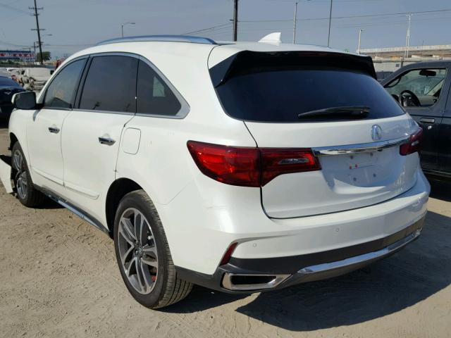 5FRYD3H95HB008005 - 2017 ACURA MDX ADVANC WHITE photo 3