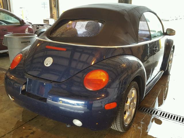 3VWCK21Y93M334064 - 2003 VOLKSWAGEN NEW BEETLE ლურჯი ფოტო 4