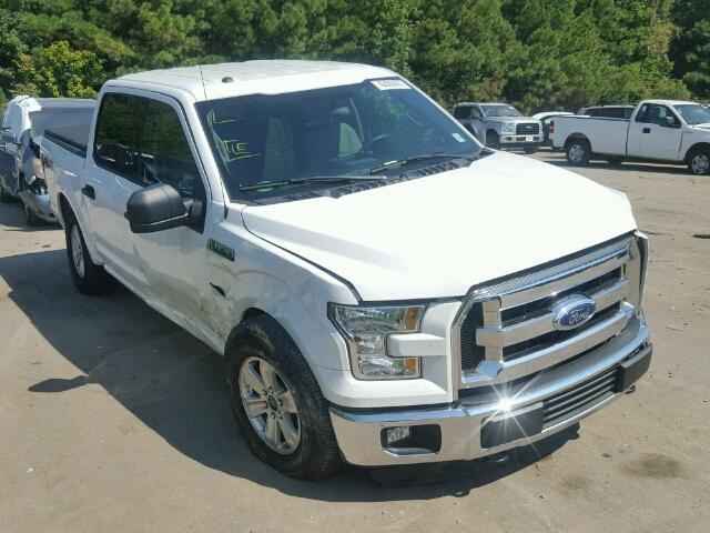 1FTEW1EF1GFA21776 - 2016 FORD F150 SUPER WHITE photo 1