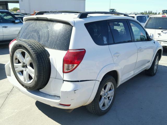 JTMZD32V976021135 - 2007 TOYOTA RAV4 SPORT WHITE photo 4