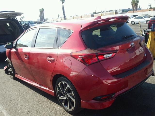 JTNKARJEXHJ549341 - 2017 TOYOTA COROLLA IM RED photo 3