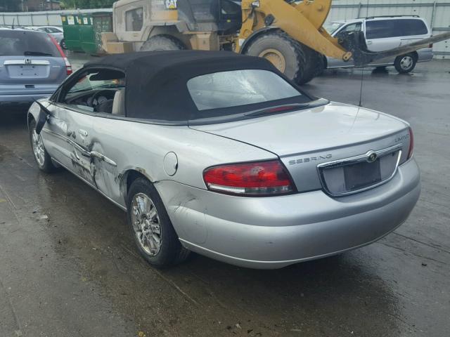 1C3EL65R26N176829 - 2006 CHRYSLER SEBRING LI SILVER photo 3