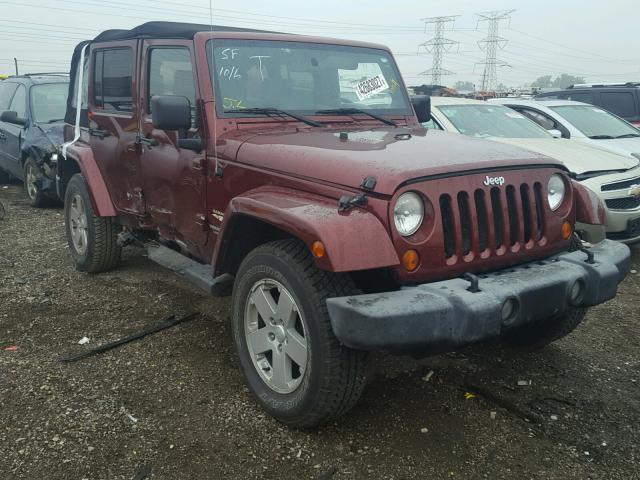 1J4GA59157L118391 - 2007 JEEP WRANGLER RED photo 1