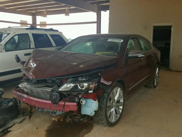 2G1145S37H9179581 - 2017 CHEVROLET IMPALA PRE ბურგუნდია ფოტო 2