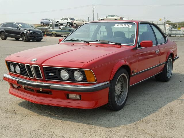 WBAEE310701051526 - 1985 BMW M6 RED photo 2
