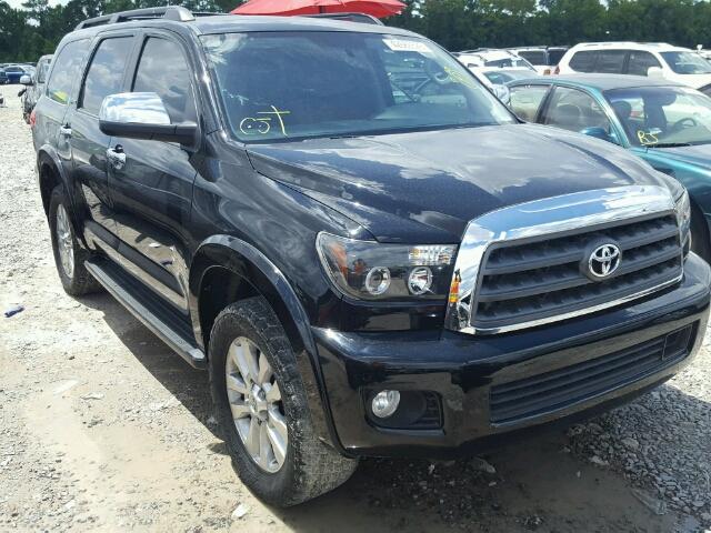 5TDDW5G12CS064604 - 2012 TOYOTA SEQUOIA PL BLACK photo 1