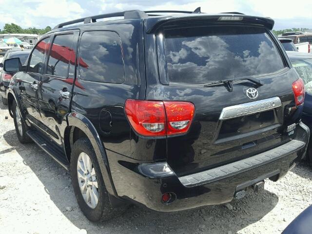 5TDDW5G12CS064604 - 2012 TOYOTA SEQUOIA PL BLACK photo 3