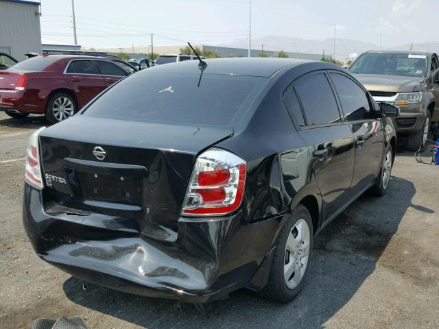 3N1AB61E38L725394 - 2008 NISSAN SENTRA 2.0 BLACK photo 4