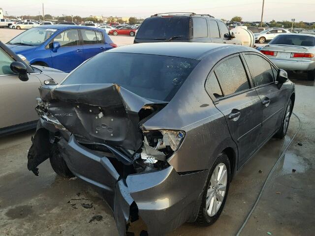 2HGFB2F87CH587909 - 2012 HONDA CIVIC GRAY photo 4