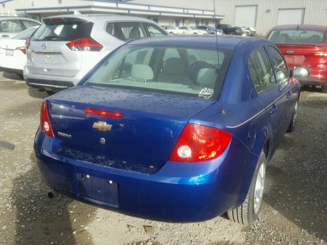 1G1AK52FX57603879 - 2005 CHEVROLET COBALT BLUE photo 4