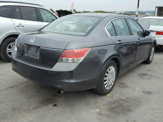 1HGCP2F35AA162029 - 2010 HONDA ACCORD LX GRAY photo 4