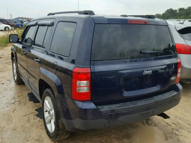 1C4NJPFA6ED699453 - 2014 JEEP PATRIOT BLUE photo 3