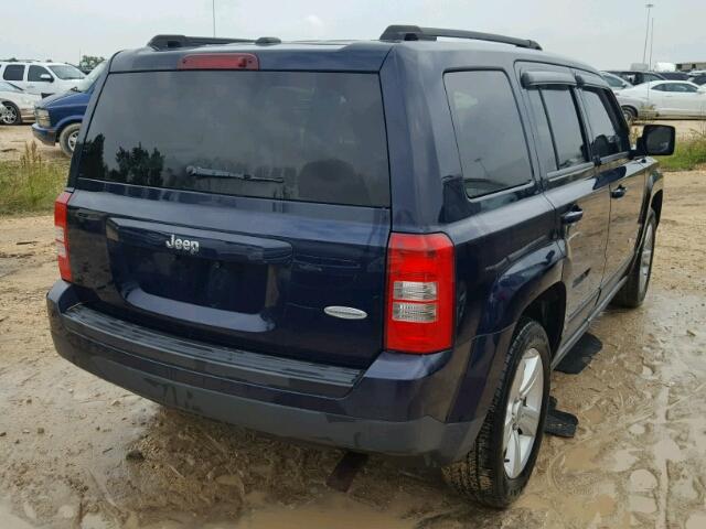 1C4NJPFA6ED699453 - 2014 JEEP PATRIOT BLUE photo 4