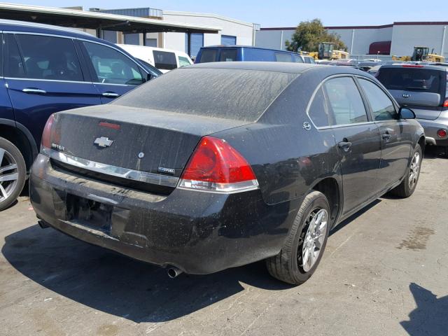 2G1WS583781234497 - 2008 CHEVROLET IMPALA POL BLACK photo 4