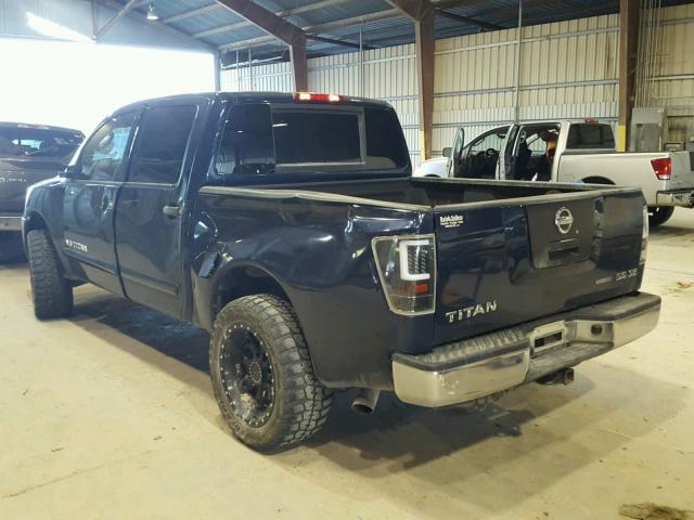 1N6BA07D48N348877 - 2008 NISSAN TITAN XE BLUE photo 3