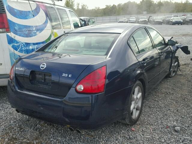 1N4BA41E84C849133 - 2004 NISSAN MAXIMA SE BLUE photo 4