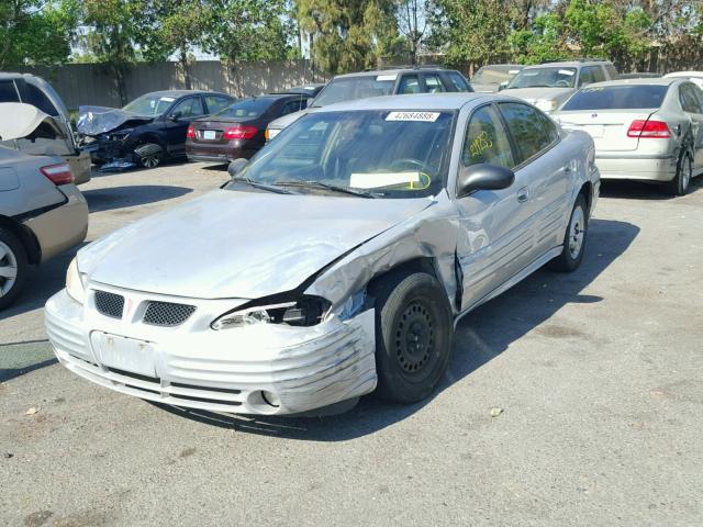 1G2NF52E12C268359 - 2002 PONTIAC GRAND AM S ნაცრისფერი ფოტო 2