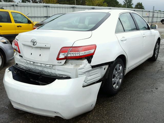 4T4BF3EK2AR046198 - 2010 TOYOTA CAMRY WHITE photo 4