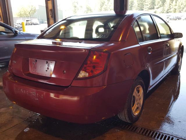 1G8AG52F15Z122314 - 2005 SATURN ION LEVEL RED photo 4
