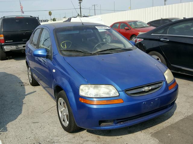 KL1TD56626B523079 - 2006 CHEVROLET AVEO BASE Mavi foto 1