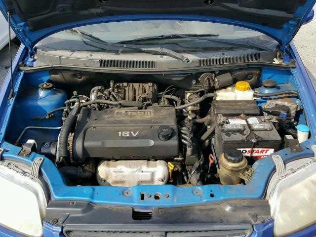 KL1TD56626B523079 - 2006 CHEVROLET AVEO BASE Mavi foto 7
