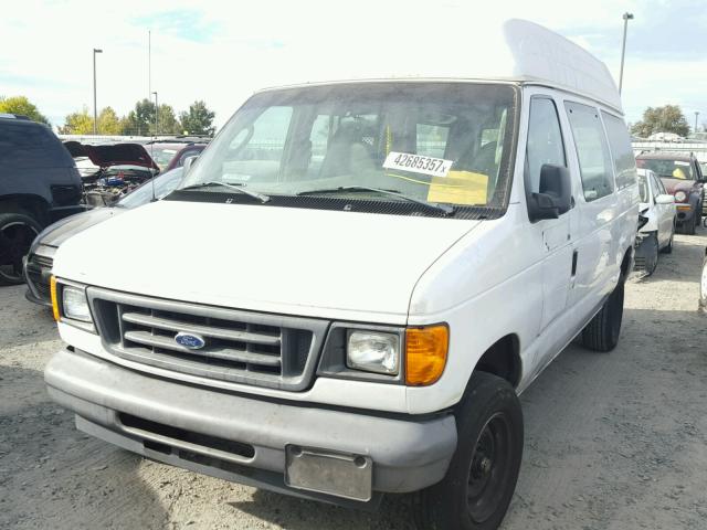 1FTNE24W36DB02749 - 2006 FORD ECONOLINE WHITE photo 2