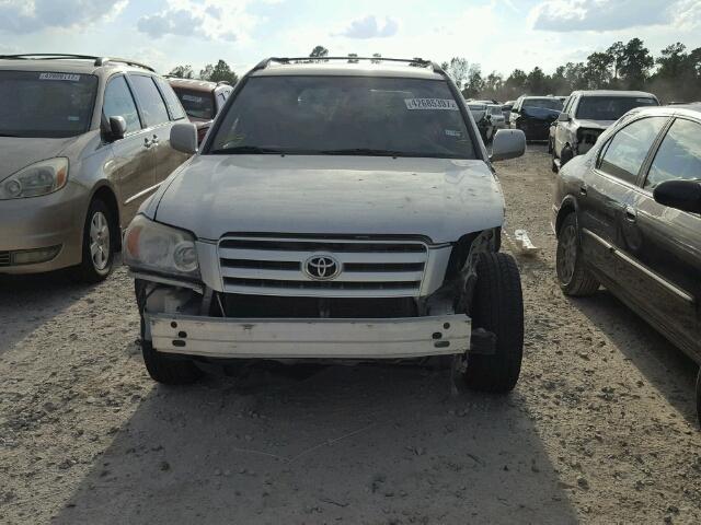 JTEDP21A150076555 - 2005 TOYOTA HIGHLANDER GRAY photo 9