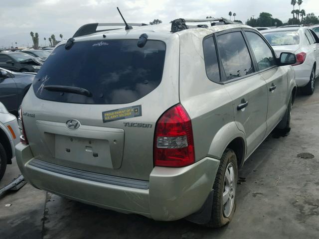 KM8JM12B18U813778 - 2008 HYUNDAI TUCSON GLS GOLD photo 4