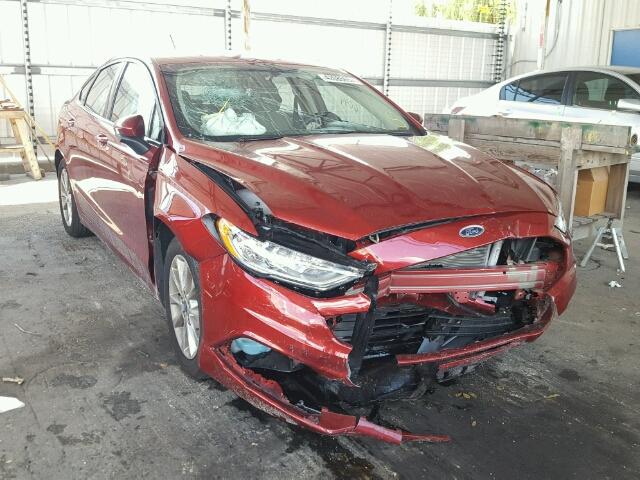 3FA6P0G74HR189228 - 2017 FORD FUSION RED photo 1