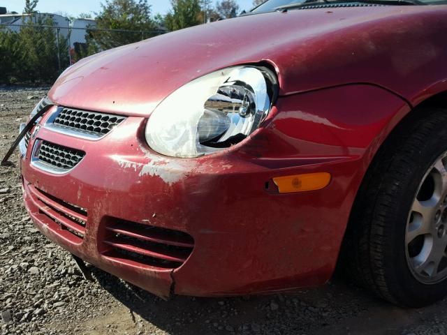 1B3ES56C84D579754 - 2004 DODGE NEON SXT RED photo 9