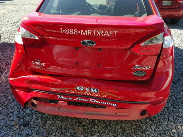 3FADP4BJ4FM132278 - 2015 FORD FIESTA SE RED photo 9