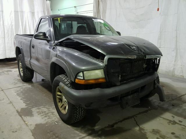 1D7GG16K94S654715 - 2004 DODGE DAKOTA SXT GRAY photo 1