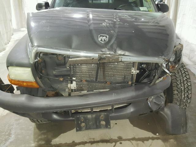 1D7GG16K94S654715 - 2004 DODGE DAKOTA SXT GRAY photo 7