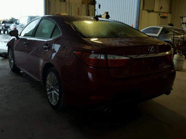 JTHBK1GG2D2051813 - 2013 LEXUS ES RED photo 3