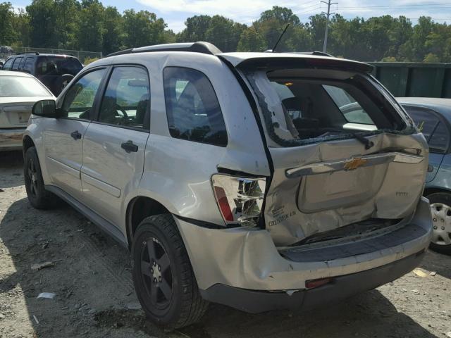 2CNDL23F576012484 - 2007 CHEVROLET EQUINOX LS SILVER photo 3