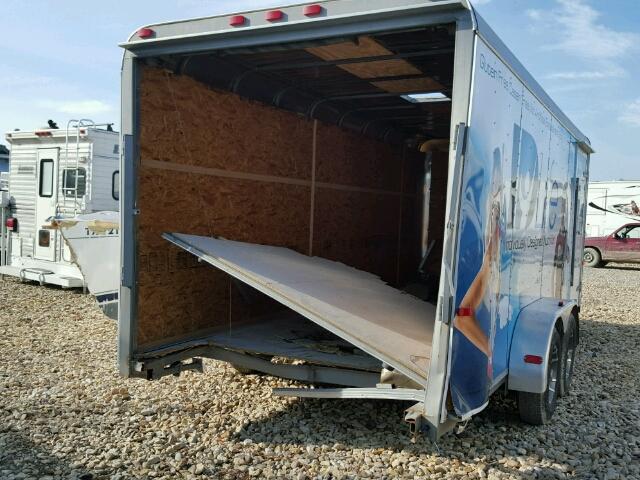 4D6EB182XFC040534 - 2015 CARGO TRAILER WHITE photo 9