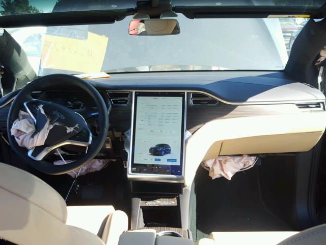 5YJXCBE23GF029466 - 2016 TESLA MODEL X GRAY photo 9