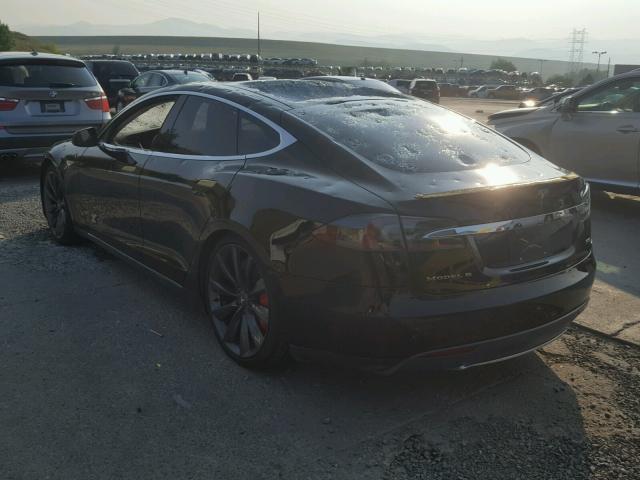 5YJSA1CP2DFP06009 - 2013 TESLA MODEL S BLACK photo 3