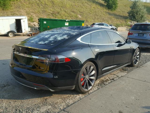 5YJSA1CP2DFP06009 - 2013 TESLA MODEL S BLACK photo 4