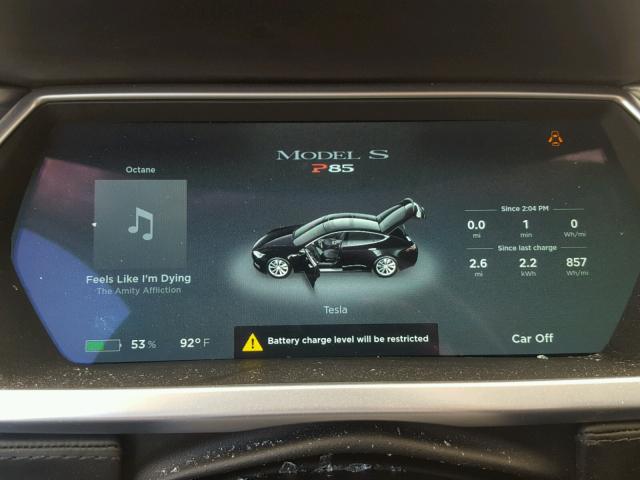 5YJSA1CP2DFP06009 - 2013 TESLA MODEL S أسود صورة 8