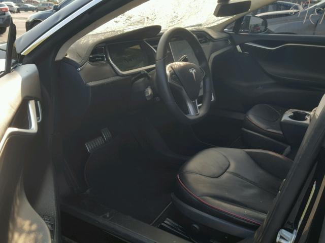 5YJSA1CP2DFP06009 - 2013 TESLA MODEL S أسود صورة 9