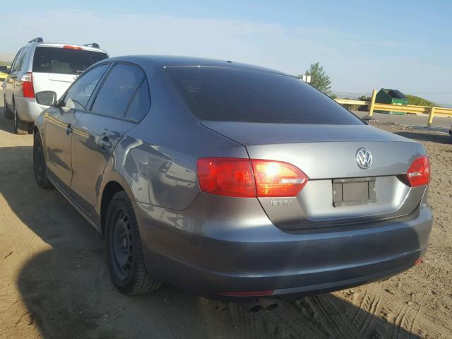 3VW2K7AJXDM213721 - 2013 VOLKSWAGEN JETTA BASE Գրաֆիտ լուսանկար 3