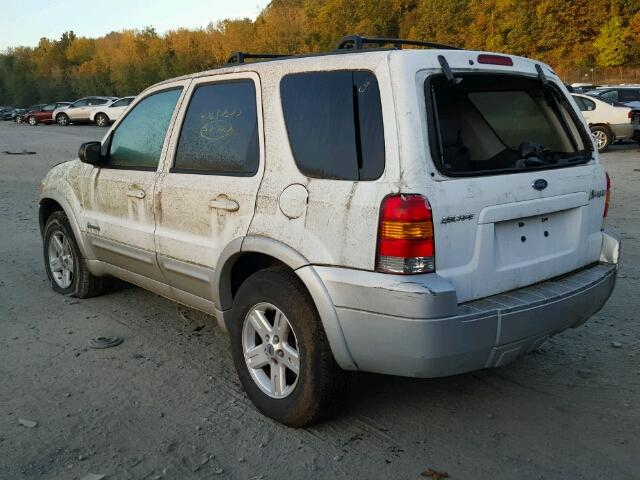 1FMCU96H26KA52578 - 2006 FORD ESCAPE HEV WHITE photo 3