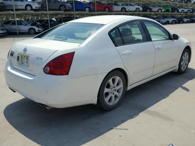 1N4BA41E97C848920 - 2007 NISSAN MAXIMA SE WHITE photo 4