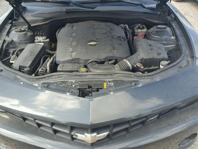 2G1FB1E3XC9160483 - 2012 CHEVROLET CAMARO LT GRAY photo 7