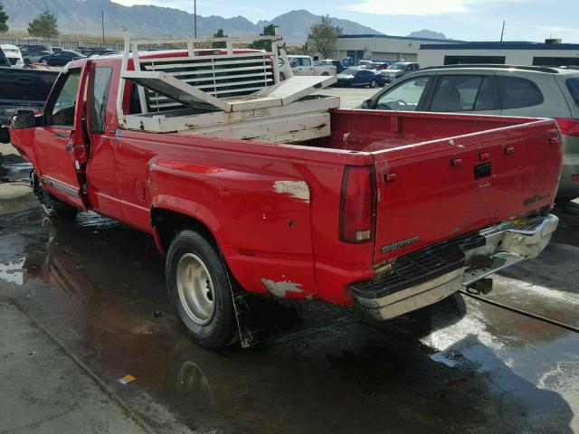 1GTHC39N9SE537840 - 1995 GMC SIERRA C35 RED photo 3