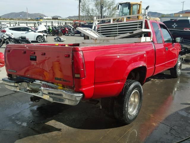 1GTHC39N9SE537840 - 1995 GMC SIERRA C35 RED photo 4